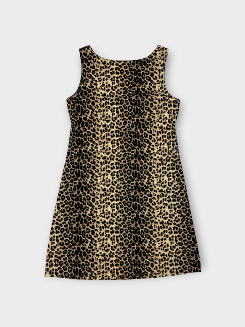 Jalate Leopard Print Sleeveless Shift Dress